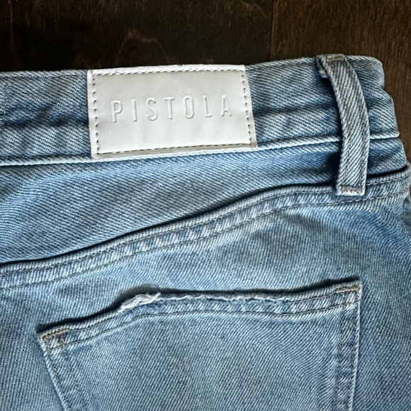 PISTOLA Cassie High-Waisted Straight Leg Jean in Belmont Distressed Wash - 25 - Picture 8 of 10